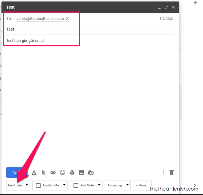 Hướng dẫn cách hẹn giờ gửi email trên Gmail