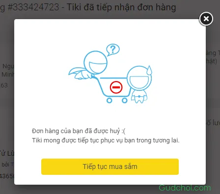 Hướng dẫn cách hủy đơn hàng Tiki trên máy tính & điện thoại