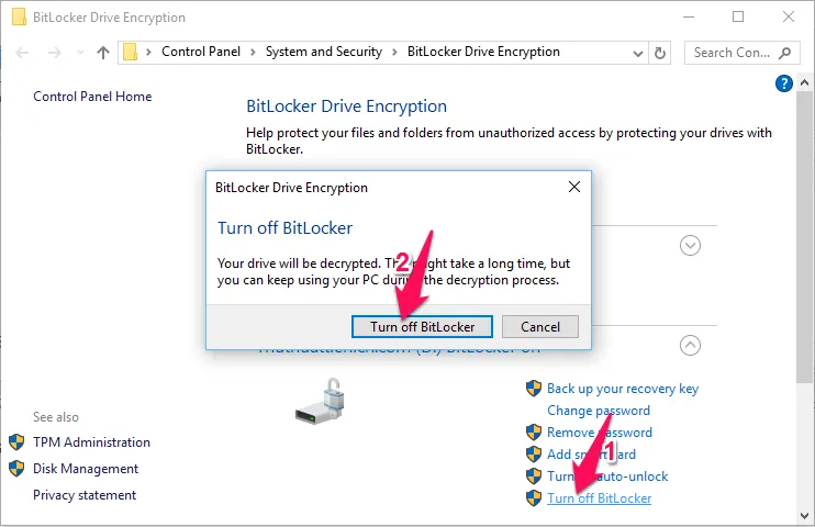 Hướng dẫn cách khóa ổ đĩa không cần phần mềm với Bitlocker