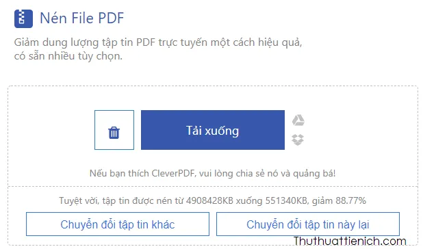 Hướng dẫn cách nén PDF, giảm dung lượng file PDF Online nhanh, dễ làm