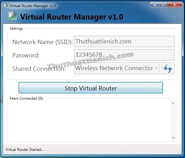 Hướng dẫn cách phát WIFI bằng phần mềm miễn phí Virtual Router