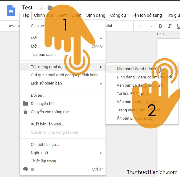 Hướng dẫn cách tải hình ảnh trên Google Docs về máy tính