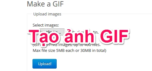 Hướng dẫn cách tạo ảnh GIF (ảnh động) từ nhiều ảnh