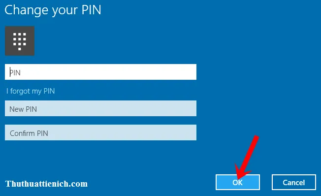 Hướng dẫn cách tạo, thay đổi, xóa mã PIN đăng nhập Windows 10