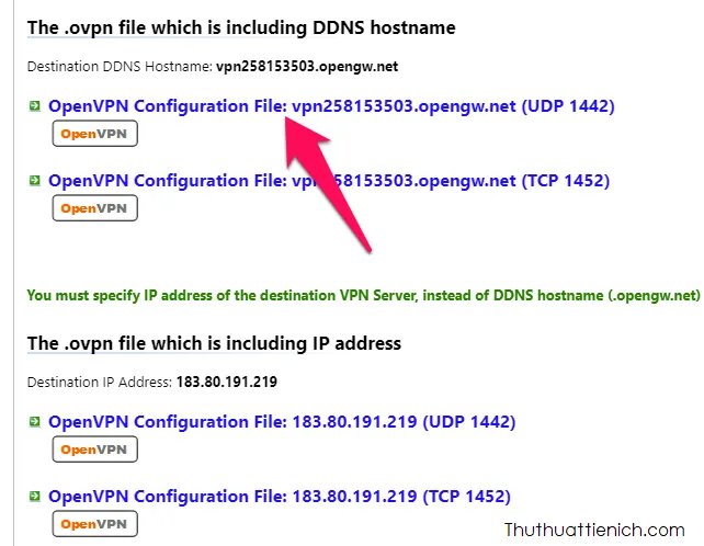 Hướng dẫn cách tạo VPN, Fake IP bằng phần mềm OpenVPN và VPNGate