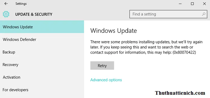 Hướng dẫn cách tắt tính năng Windows Update trên Windows 10