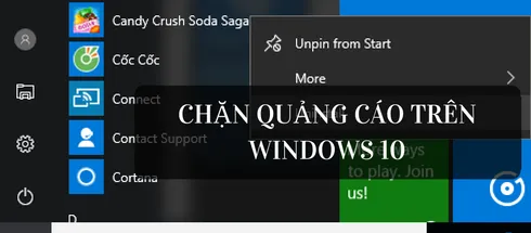 Hướng dẫn cách tắt toàn bộ quảng cáo trên Windows 10