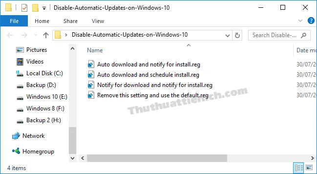 Hướng dẫn cách tắt update Windows 10