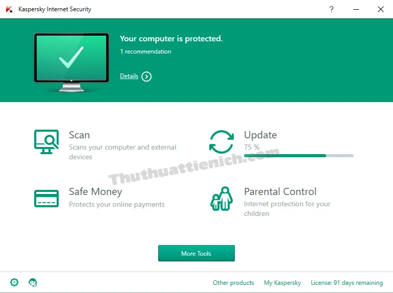 Hướng dẫn cách thay đổi ngôn ngữ Kaspersky Free từ tiếng Nga sang tiếng Anh