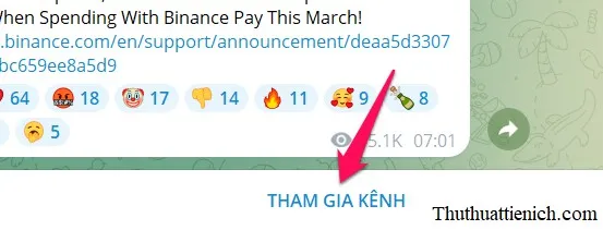 Hướng dẫn cách tìm và tham gia Telegram Channel