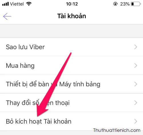 Hướng dẫn cách xóa tài khoản Viber vĩnh viễn