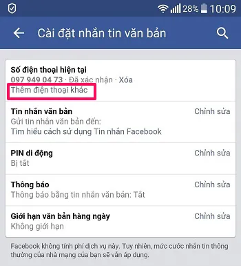 Hướng dẫn cách xóa và thay đổi số điện thoại trên Facebook