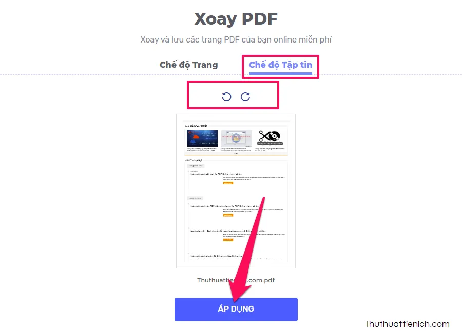 Hướng dẫn cách xoay file PDF offline & online nhanh, dễ làm