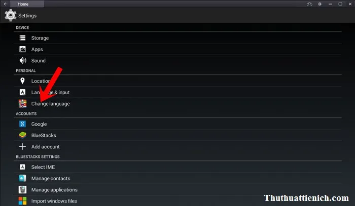 Hướng dẫn cài đặt ngôn ngữ tiếng Việt cho phần mềm BlueStacks