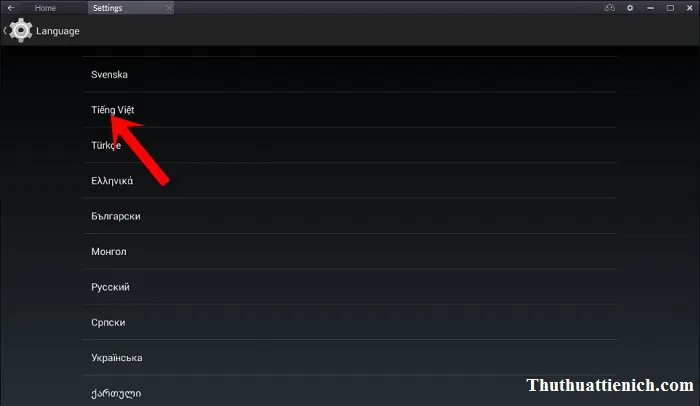 Hướng dẫn cài đặt ngôn ngữ tiếng Việt cho phần mềm BlueStacks
