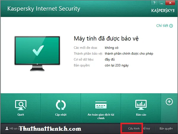 Hướng dẫn cập nhật Offline cho Kaspersky không cần kết nối mạng