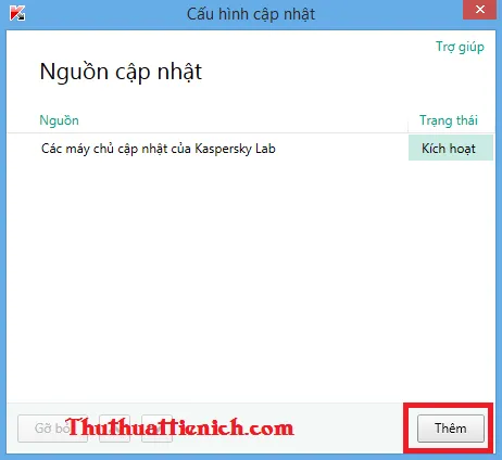 Hướng dẫn cập nhật Offline cho Kaspersky không cần kết nối mạng