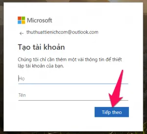 Hướng dẫn đăng ký tạo tài khoản Outlook nhanh nhất