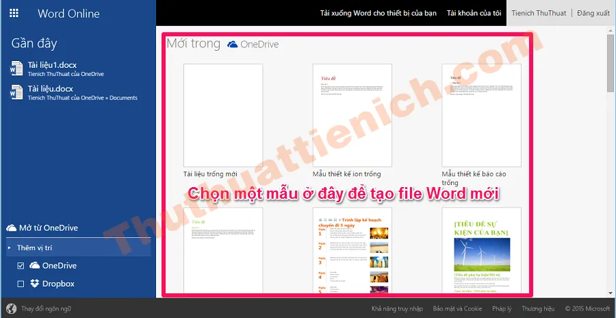 Hướng dẫn sử dụng Word Online – Tạo, chỉnh sửa & chia sẻ file Word trực tuyến