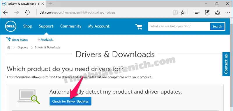Hướng dẫn tải về, cài đặt Driver Laptop/PC Dell trực tiếp từ trang chủ
