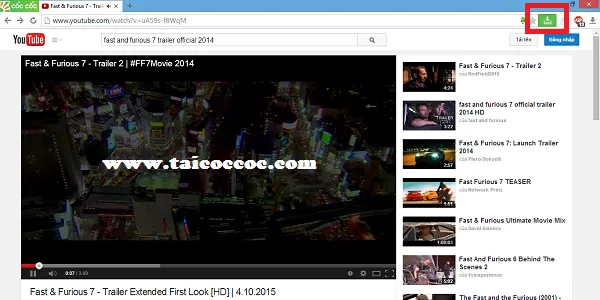 Hướng dẫn tải video với trình duyệt web Cốc Cốc