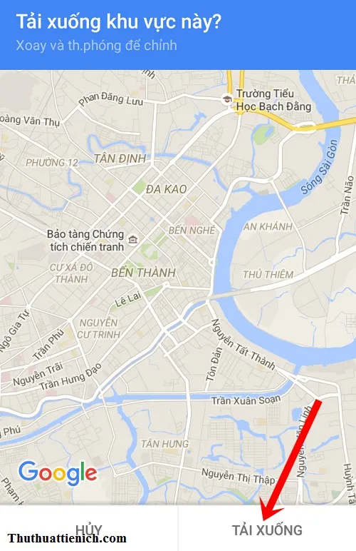 Hướng dẫn tạo bản đồ Google maps offline để xem khi không có mạng