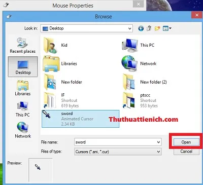 Hướng dẫn thay đổi hình dạng con trỏ chuột trên windows