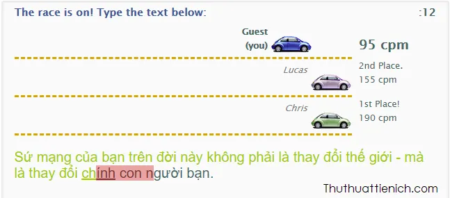 Kiểm tra tốc độ đánh máy online nhanh không cần phần mềm