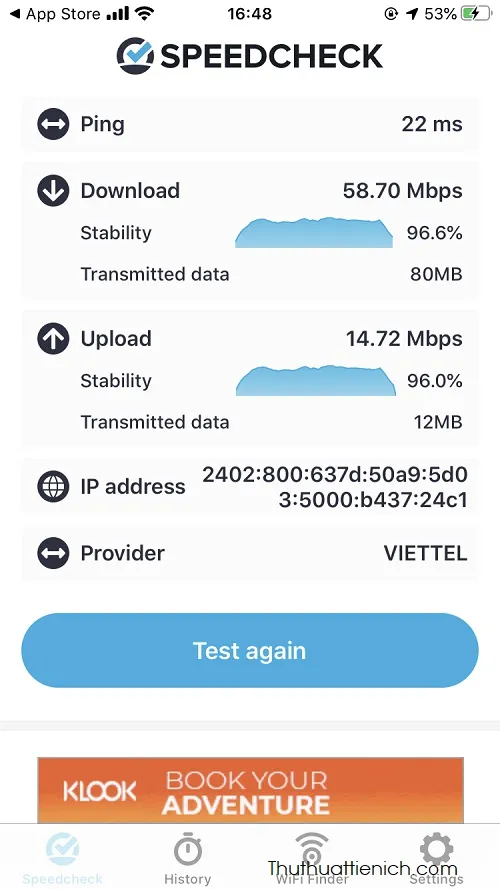 Kiểm tra tốc độ mạng internet trên máy tính & điện thoại nhanh nhất
