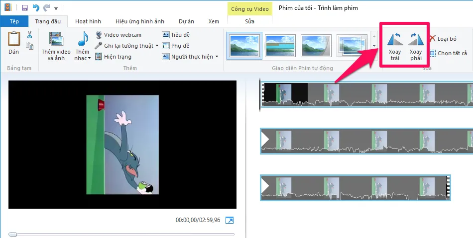 Làm cách nào để xoay video bị ngược, nghiêng 90, 180 độ?