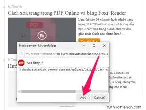 Làm thế nào để chặn quảng cáo trên trình duyệt web Microsoft Edge?