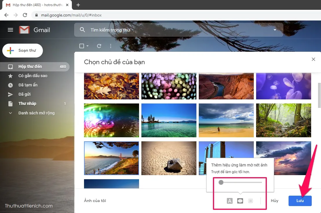 Làm thế nào để thay đổi giao diện hòm thư Gmail?