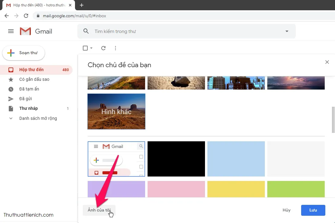 Làm thế nào để thay đổi giao diện hòm thư Gmail?
