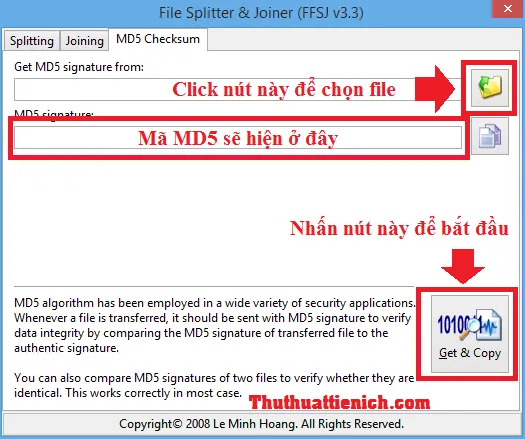 Mã MD5 là gì? Cách kiểm tra mã MD5 bằng phần mềm FFSJ