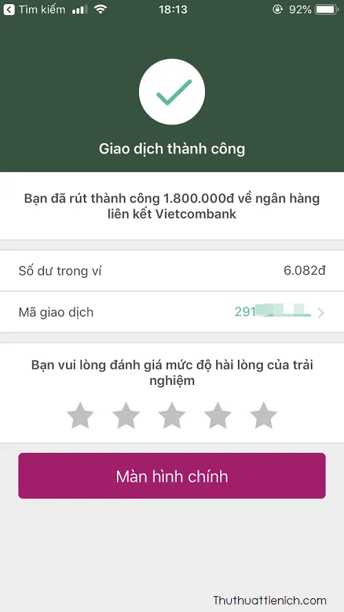 Nộp tiền vào tài khoản ngân hàng nhanh, miễn phí kể cả thứ 7 & chủ nhật