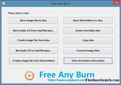 Tải Any Burn – Phần mềm ghi đĩa miễn phí