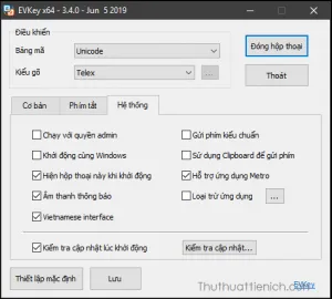 Tải EVKey – Phần mềm gõ tiếng Việt phát triển từ Unikey, nhiều nâng cấp