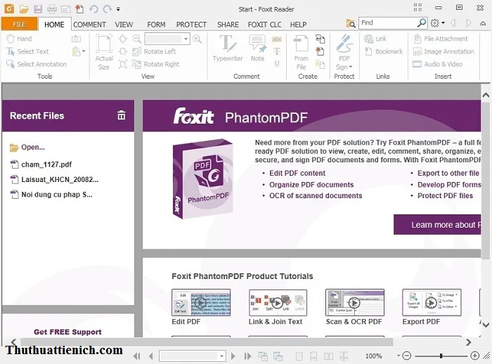 Tải Foxit Reader – Phần mềm đọc file PDF miễn phí tốt nhất