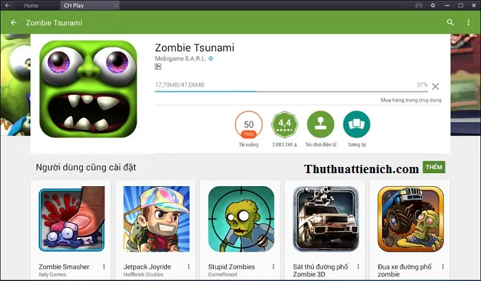 Tải game Zombie Tsunami Offline PC (giả lập Android bằng BlueStacks)