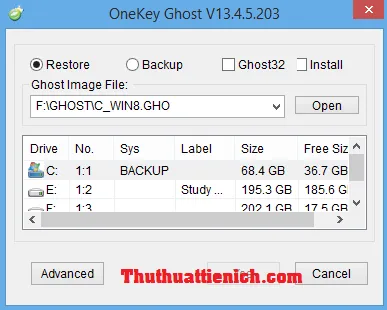 Tải OneKey Ghost mới nhất – Ghost nhanh chỉ với 1 click