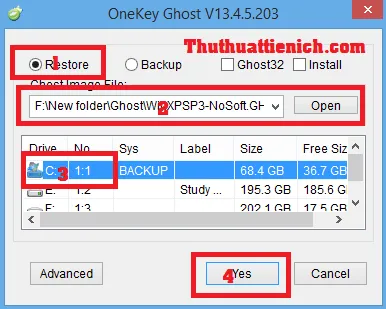 Tải OneKey Ghost mới nhất – Ghost nhanh chỉ với 1 click