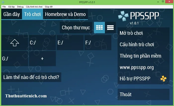 Tải PPSSPP tiếng Việt – Phần mềm giả lập PSP miễn phí