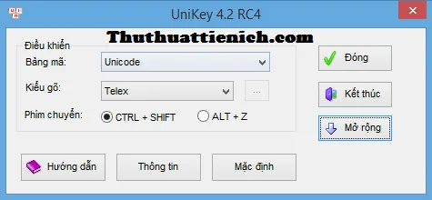Tải Unikey 4.2 RC4 – Phần mềm gõ tiếng Việt tốt nhất