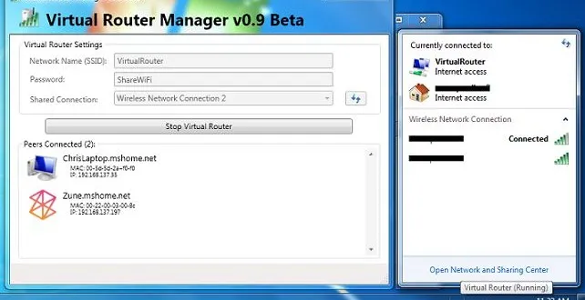 Tải Virtual Router mới nhất – Phần mềm phát wifi miễn phí