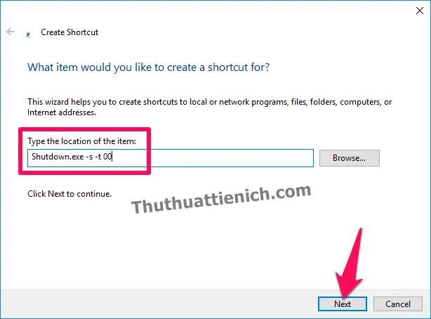 Tạo shortcut Tắt máy, Khởi động lại, Khóa, Ngủ, Ngủ đông trên màn hình Desktop