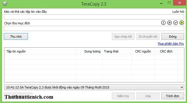 TeraCopy – Phần mềm tăng tốc copy dữ liệu miễn phí