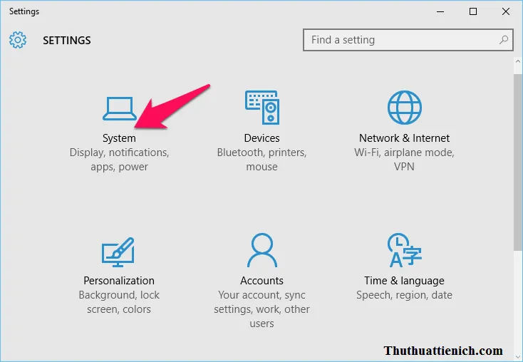 Thay đổi các nút Quick Actions trong Action Center trên Windows 10