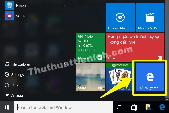 Thêm liên kết Web yêu thích vào Start menu trên Windows 10 – Truy cập nhanh hơn