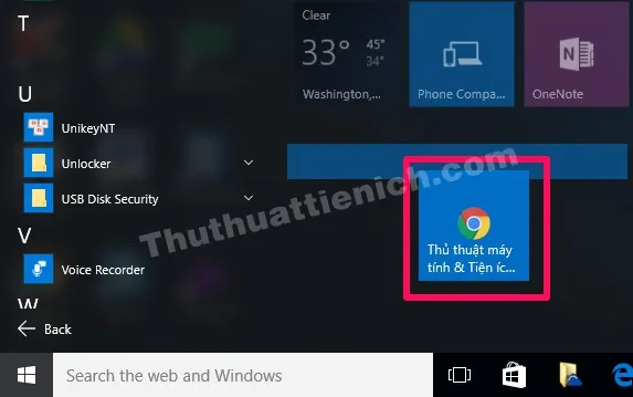 Thêm liên kết Web yêu thích vào Start menu trên Windows 10 – Truy cập nhanh hơn