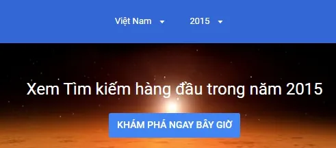 Top 10 từ khóa được tìm kiếm nhiều nhất trên Google Việt Nam trong năm 2015